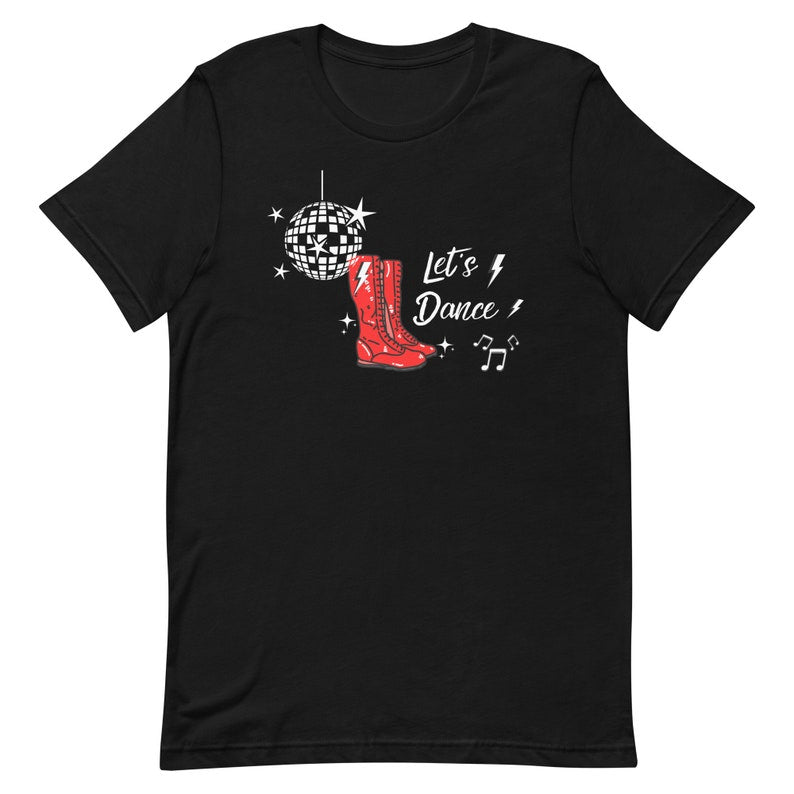 Let's Dance Bowie Red Shoes T-shirt