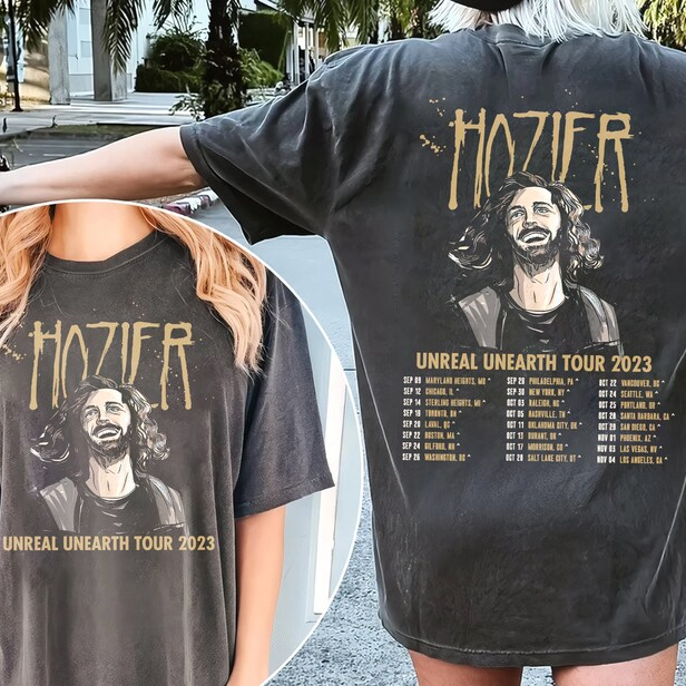 Hozeir Unreal Unearth tour 2023 tracklist Shirt